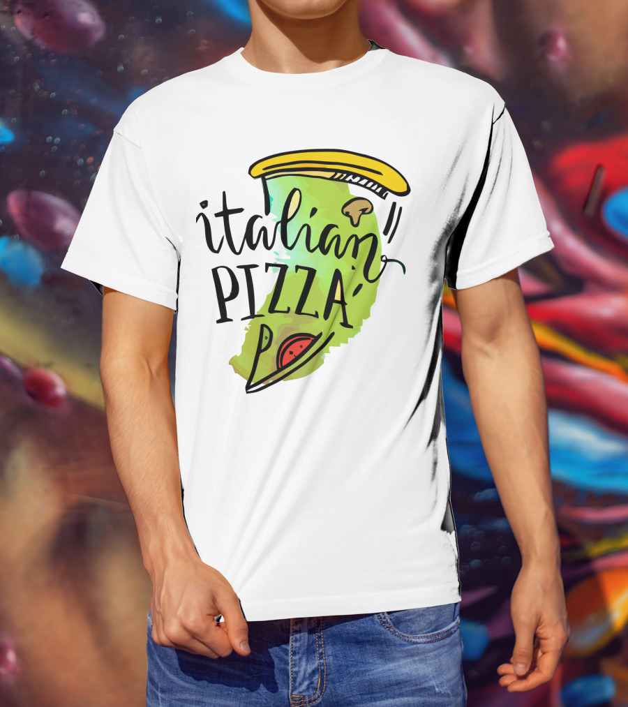 Italian Pizza Slice With Cheese And Pepperoni T-Shirt