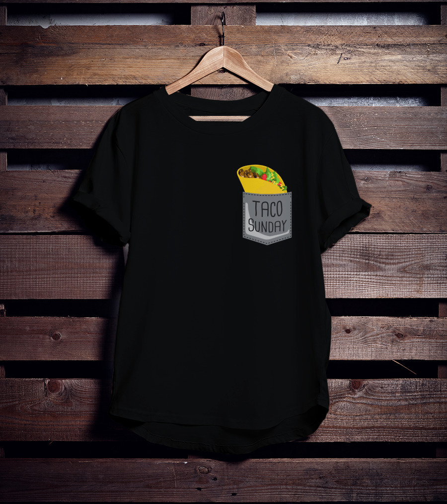 Taco Sunday In Pocket T-Shirt