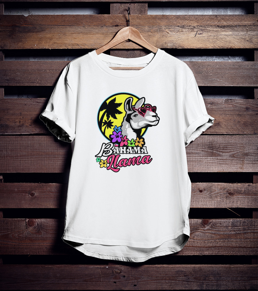 Bahama Llama Drama Alpaca America Spit T-Shirt