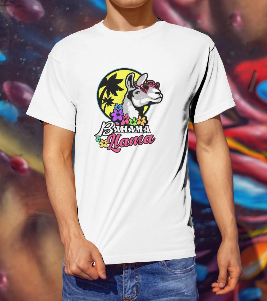 Bahama Llama Drama Alpaca America Spit T-Shirt