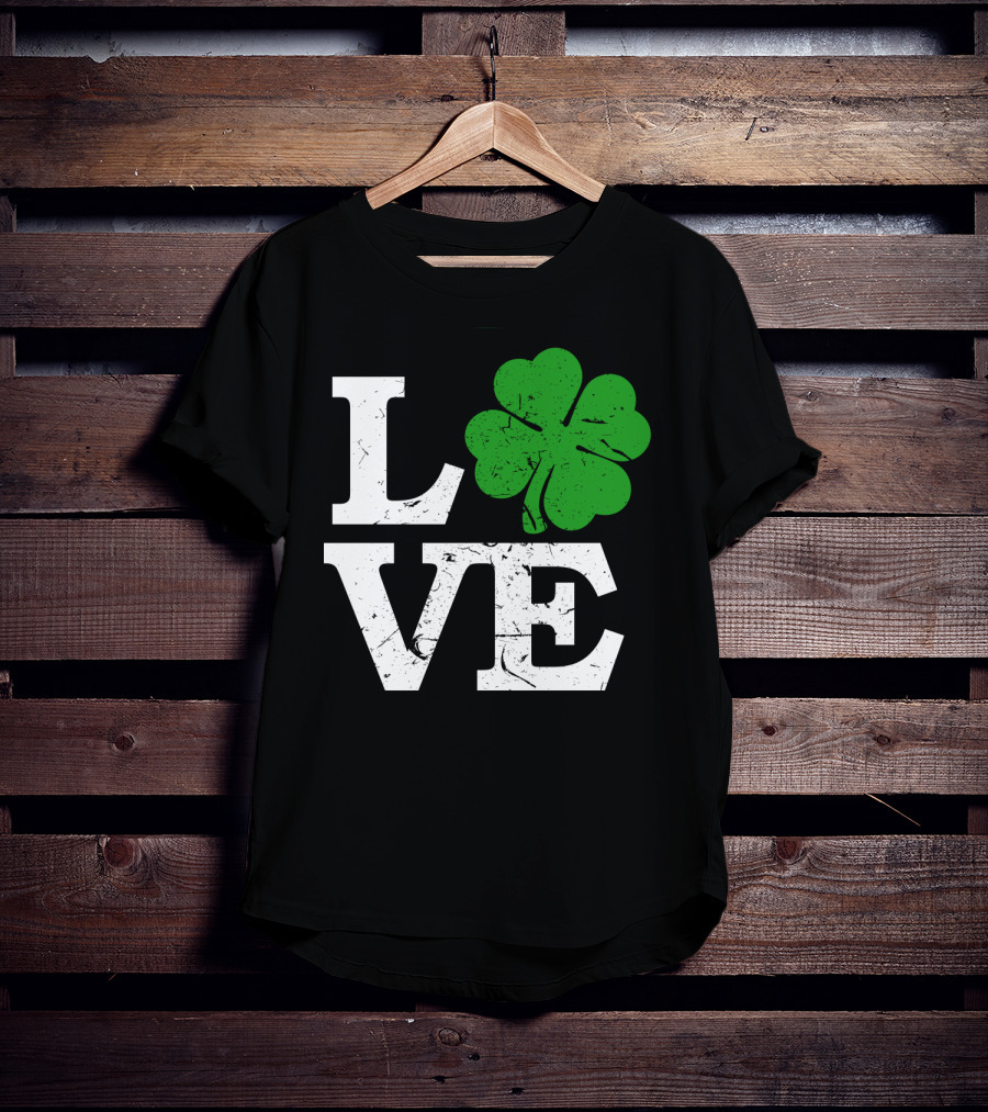 St. Patrick's Day Love With Shamrock T-Shirt