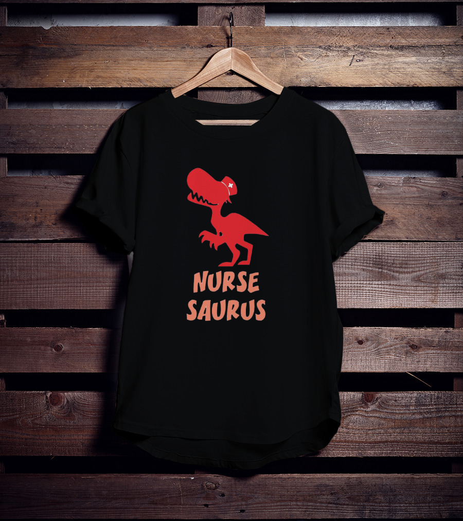 Nurse Saurus Dinosaur Nursing Nursesaurus Dino T-Shirt