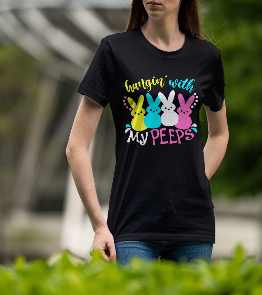 Hangin With My Peeps Pastel Bunnies T-Shirt