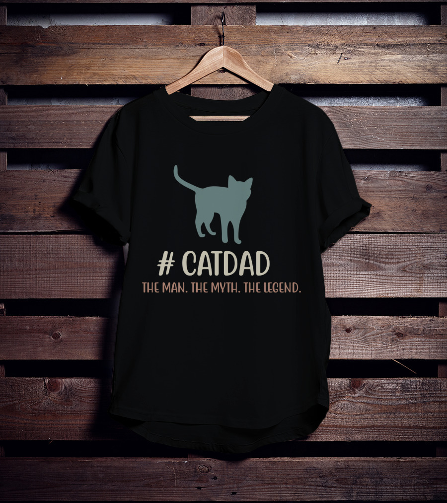 Cat Dad The Man The Myth The Legend T-Shirt