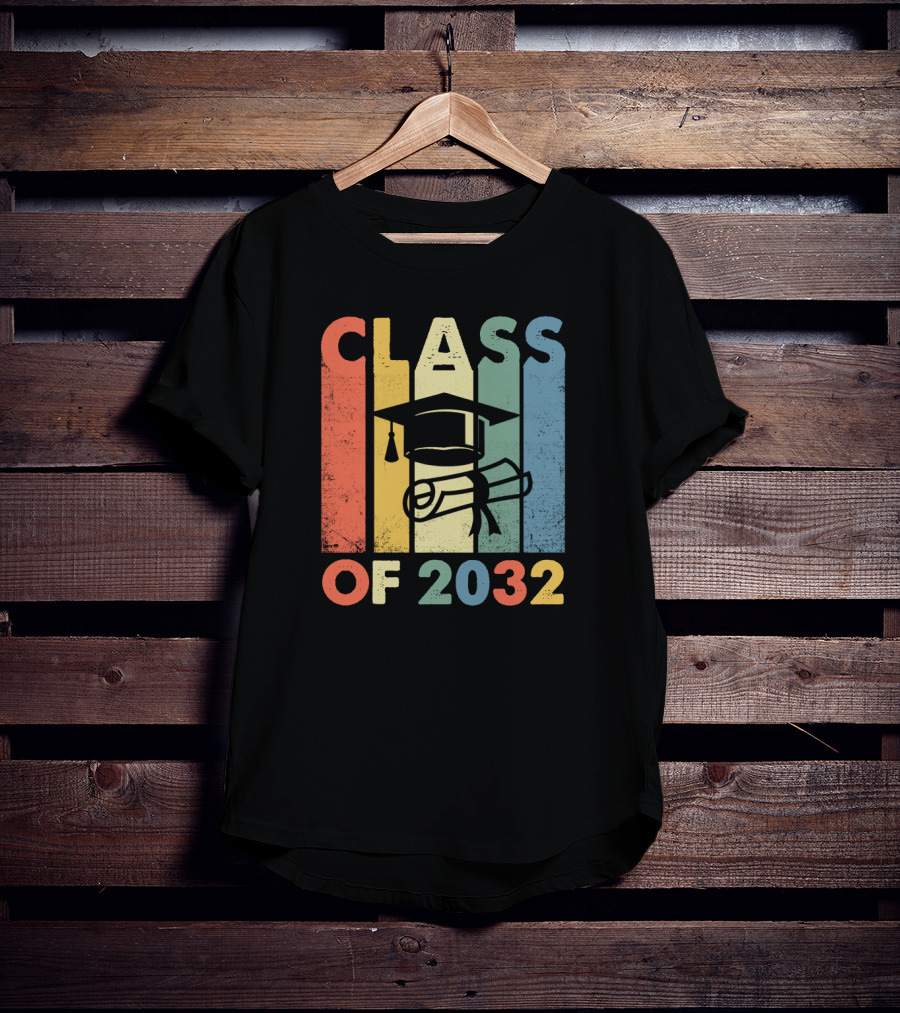 CLASS OF 2032 GRADUATION CAP AND DIPLOMA T-Shirt