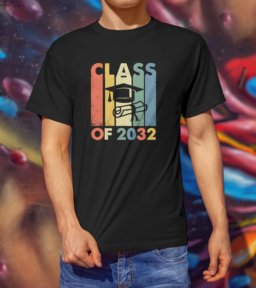 CLASS OF 2032 GRADUATION CAP AND DIPLOMA T-Shirt