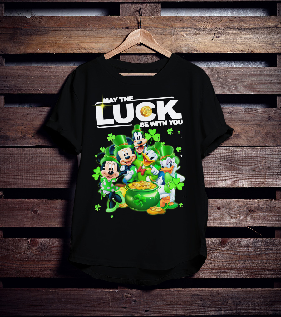May The Luck Be With You Mickey N Friends T-Shirt