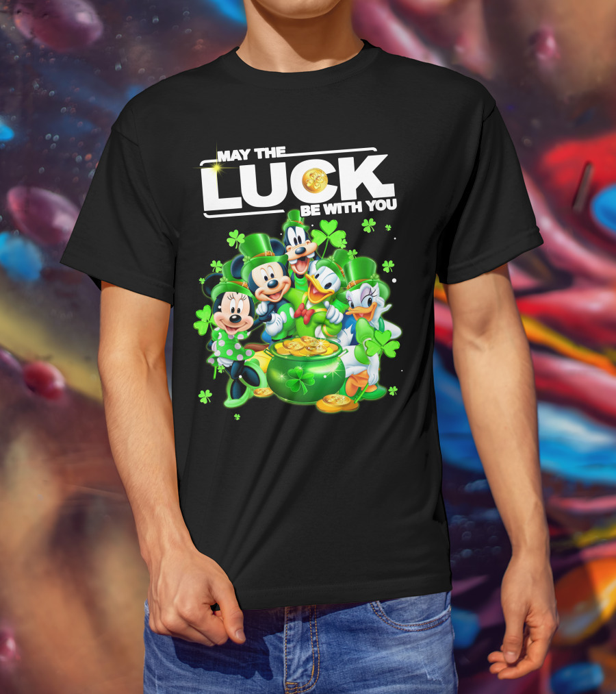 May The Luck Be With You Mickey N Friends T-Shirt
