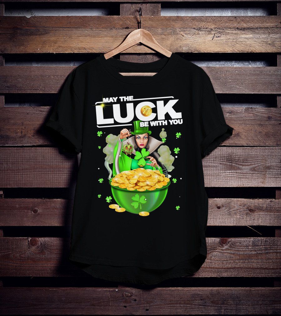 May The Luck Be With You Evil Queen Gold Coins T-Shirt