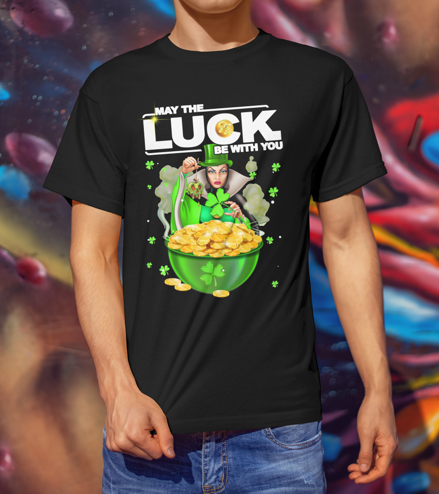 May The Luck Be With You Evil Queen Gold Coins T-Shirt