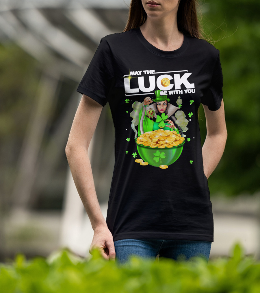 May The Luck Be With You Evil Queen Gold Coins T-Shirt