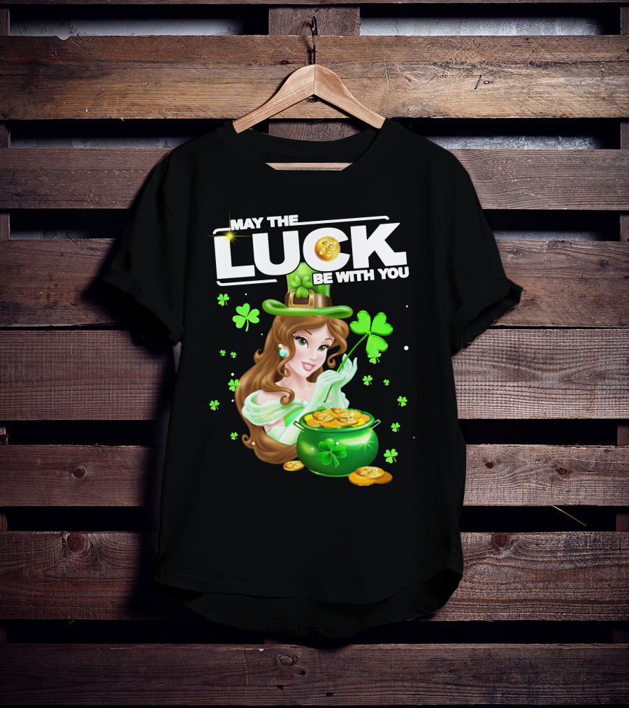 May The Luck Be With You St. Patrick's Day Princess With Pot Of Gold T-Shirt