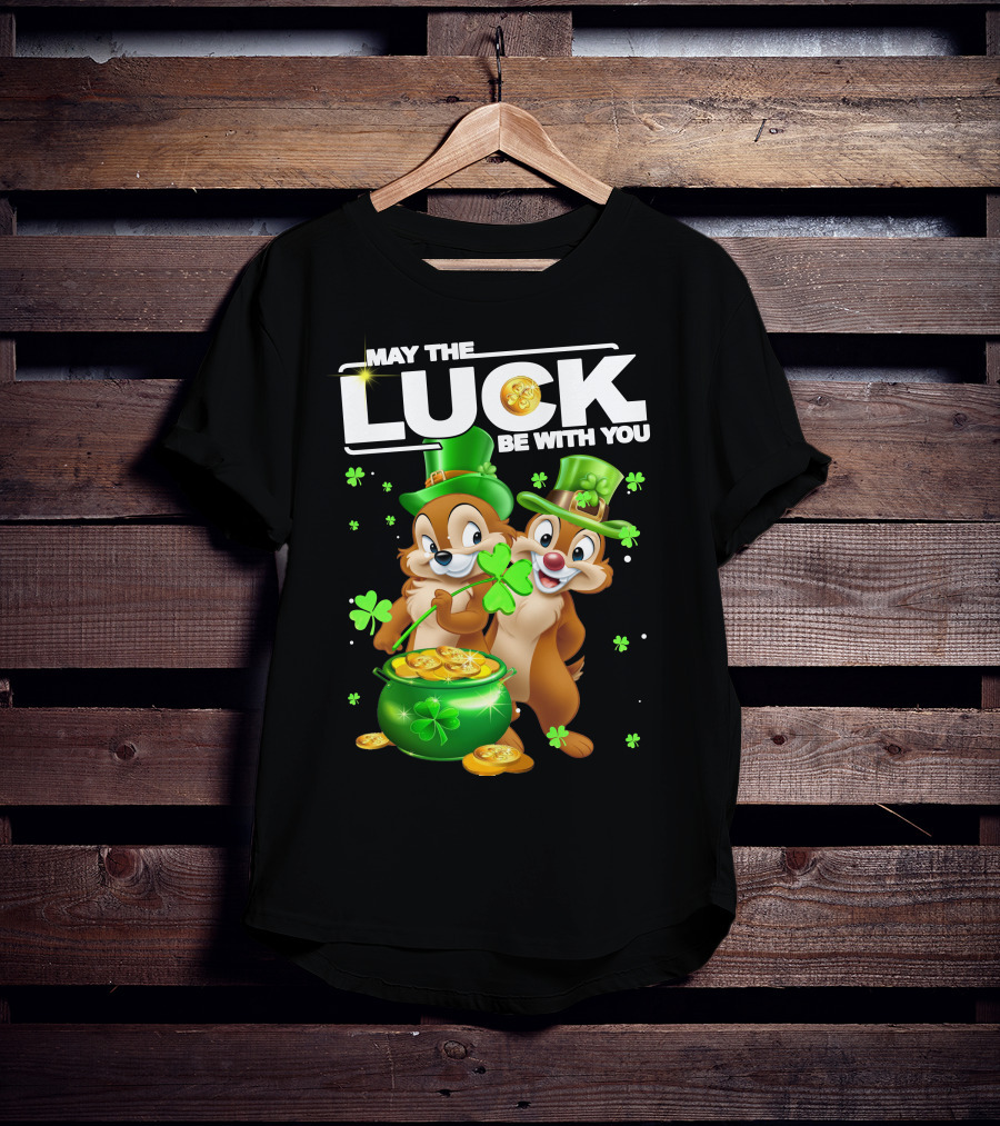 May The Luck Be With You Chip Dale Pot Of Gold T-Shirt