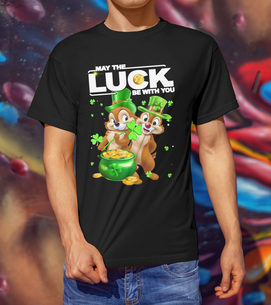 May The Luck Be With You Chip Dale Pot Of Gold T-Shirt