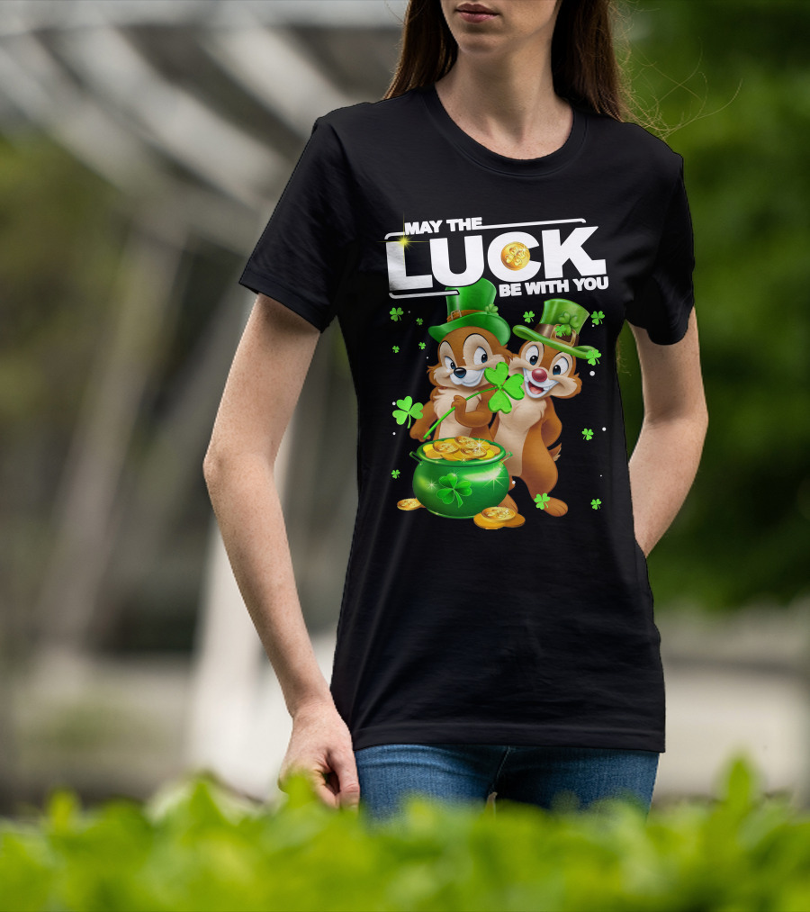 May The Luck Be With You Chip Dale Pot Of Gold T-Shirt