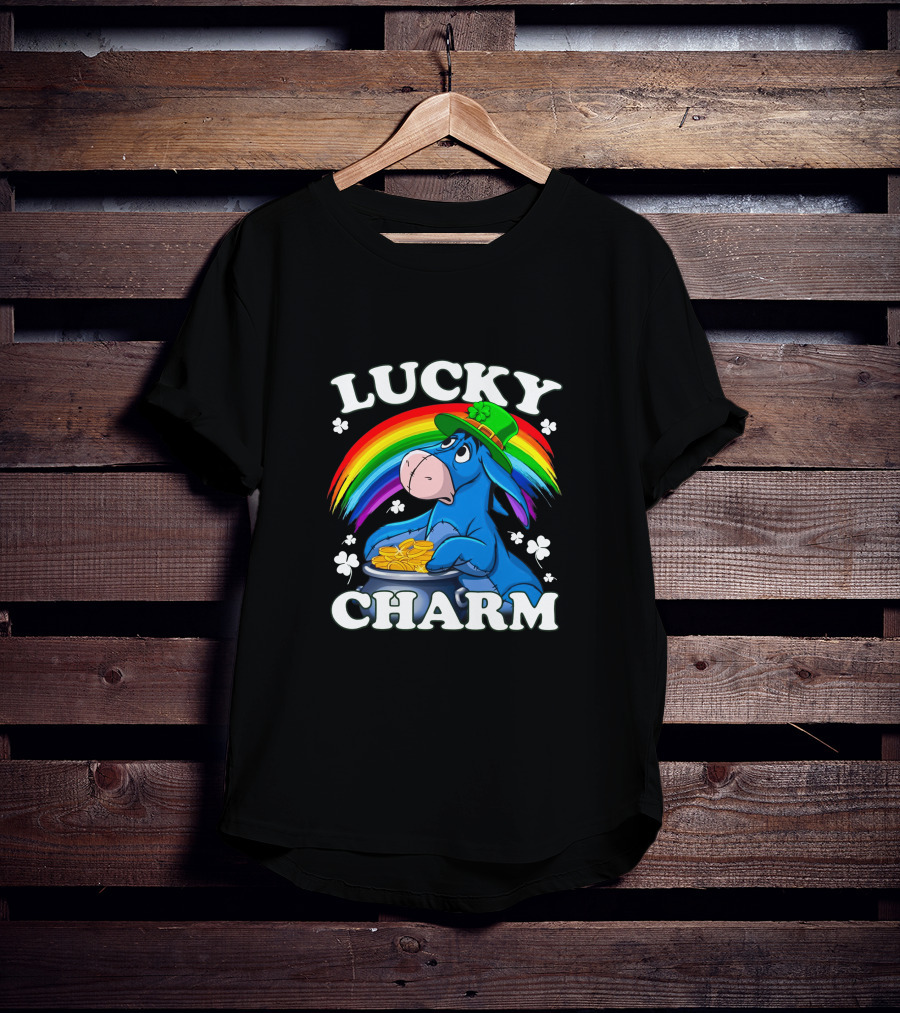 Lucky Charm Eeyore Rainbow Coins T-Shirt