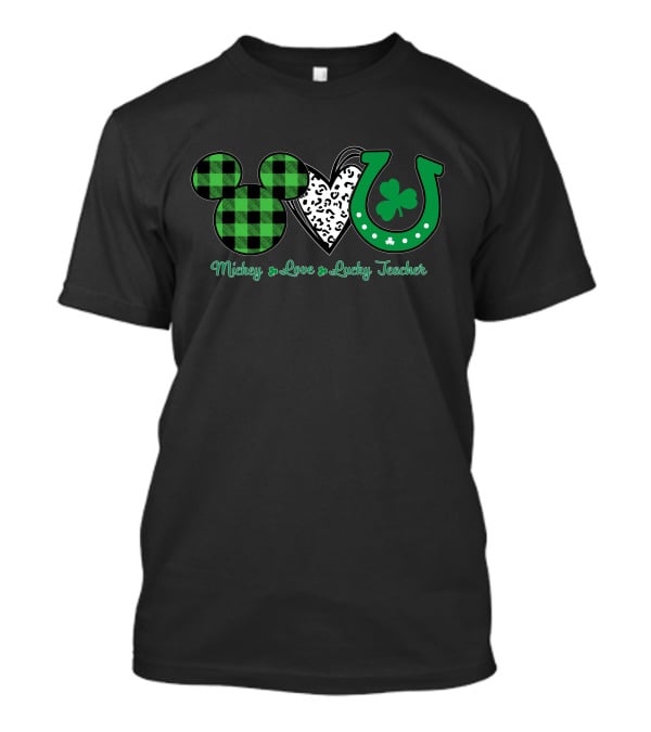 Mickey Love Lucky Teacher T-Shirt