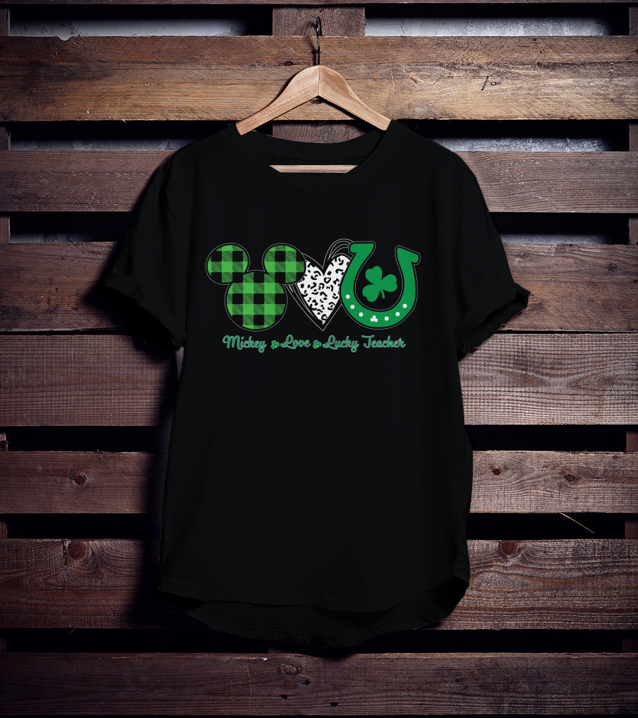 Mickey Love Lucky Teacher T-Shirt