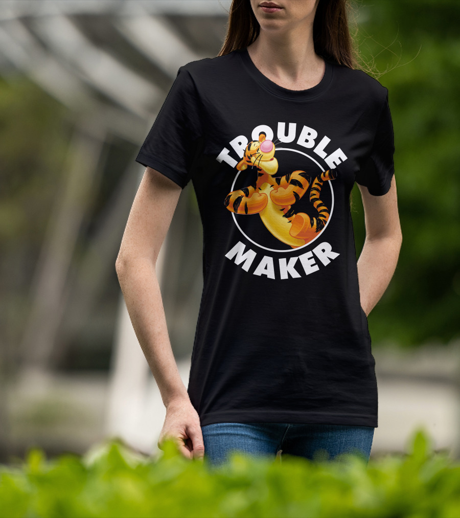 Tigger Trouble Maker Circle Pose Adventures T-Shirt