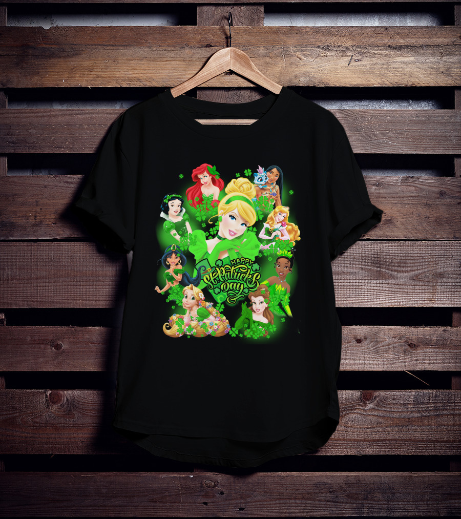 Happy St. Patrick's Day Disney Princesses T-Shirt