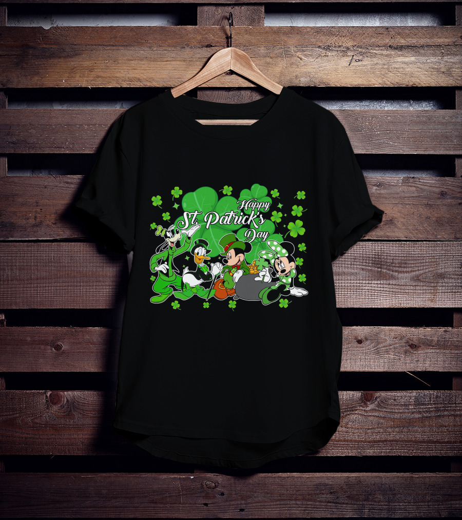 Happy St. Patrick's Day Mickey And Friends T-Shirt