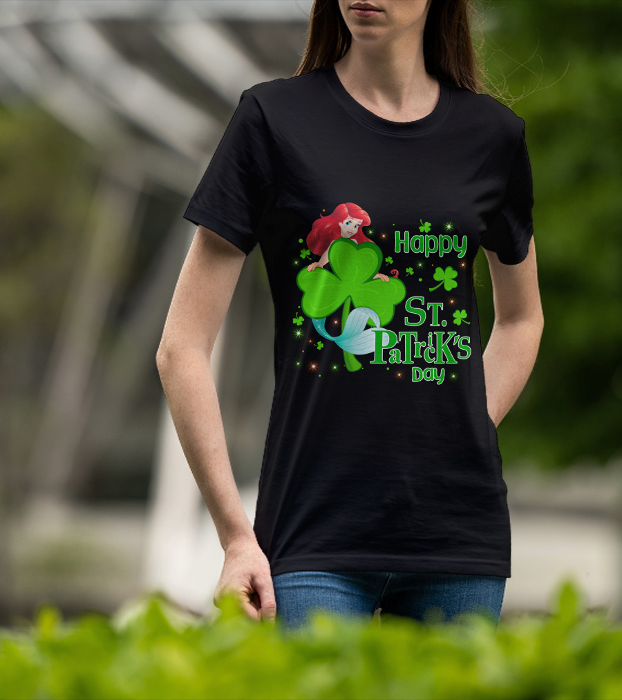 Happy St. Patrick's Day Ariel T-Shirt