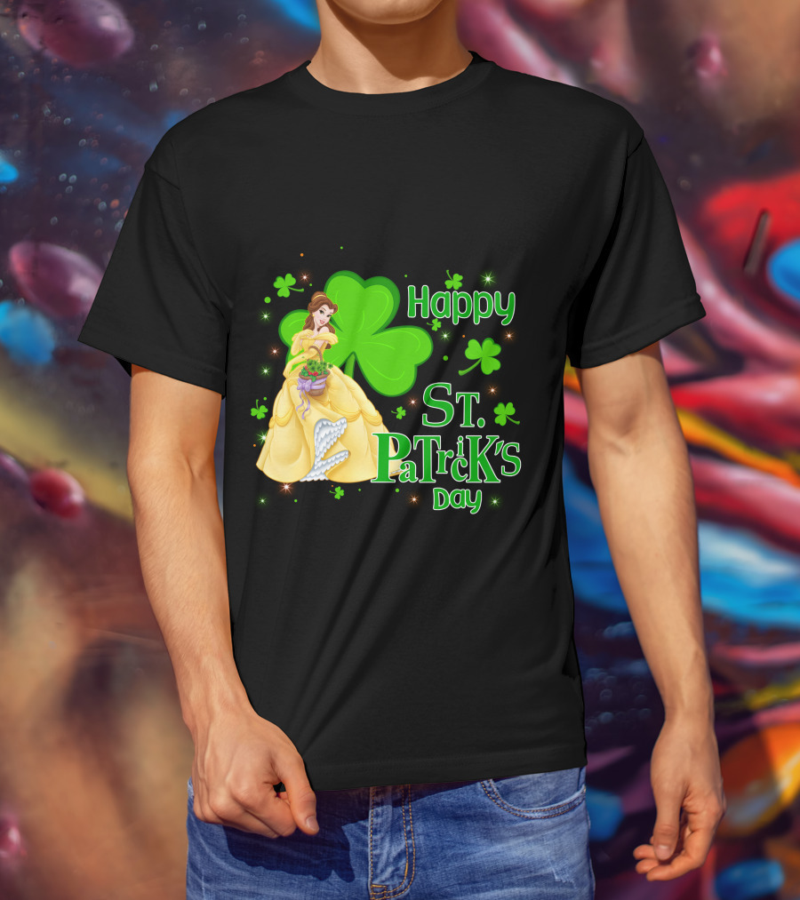 Happy St. Patrick's Day Belle Clover T-Shirt