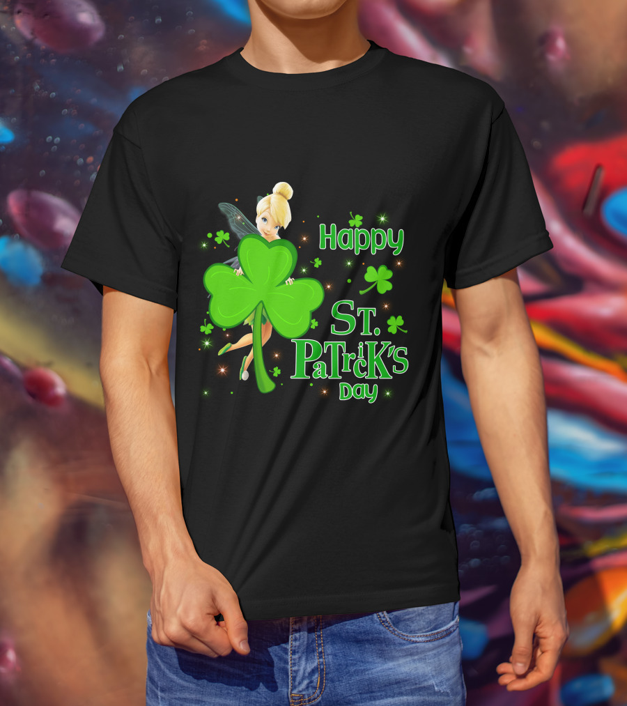 Tinkerbell Happy St. Patrick's Day T-Shirt