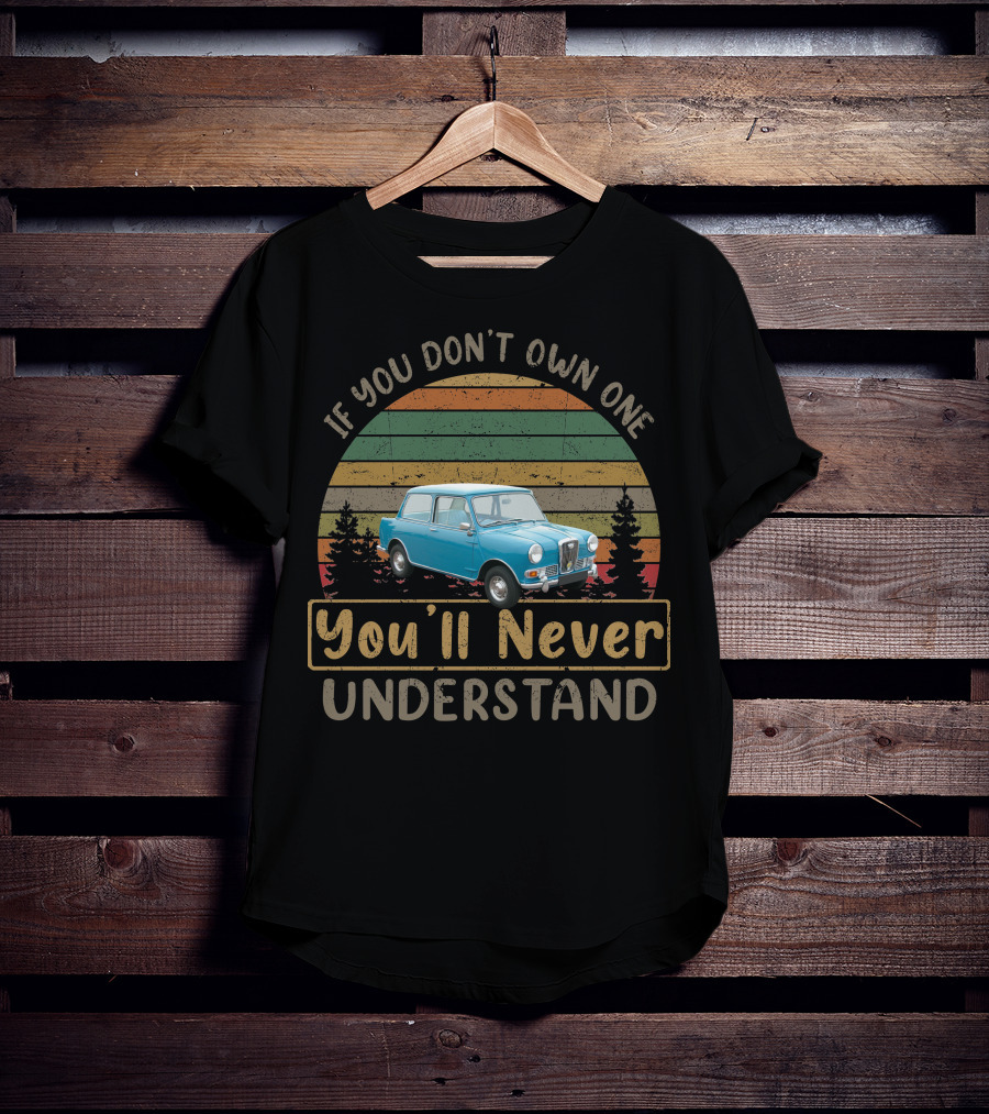 If You Don't Own One You'll Never Understand Riley Elf Vintage Car Retro Stripes T-Shirt