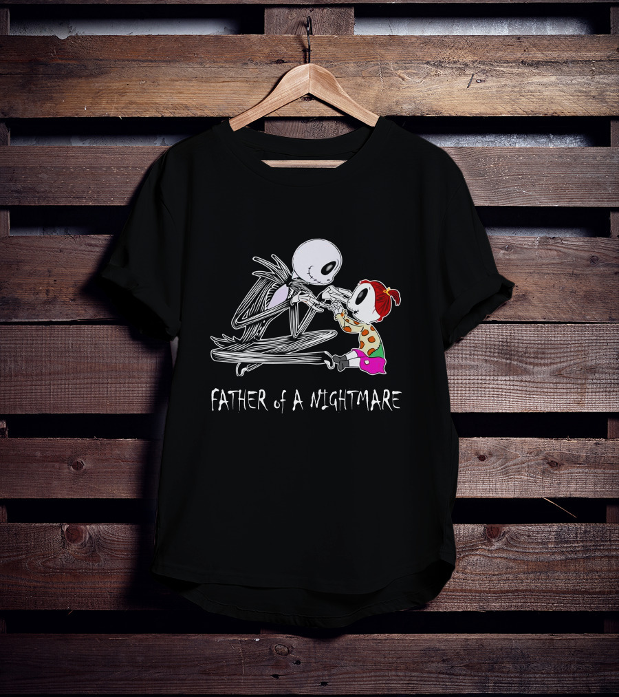 Father Of A Nightmare Skeleton And Child Interaction T-Shirt
