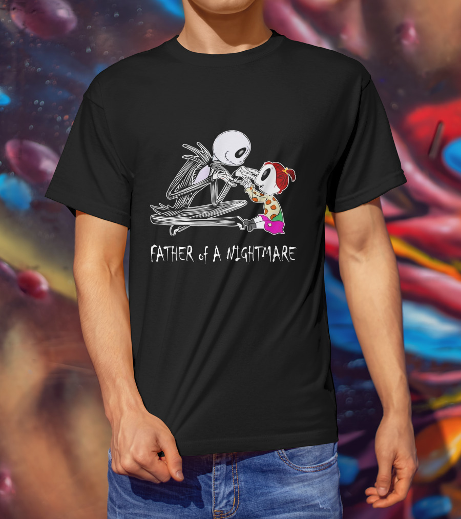 Father Of A Nightmare Skeleton And Child Interaction T-Shirt