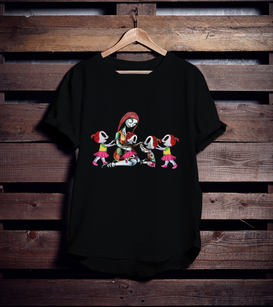 4 Girls Mother Of Nightmares Sally Inspired Motherhood Nightmare передай мне детишек T-Shirt