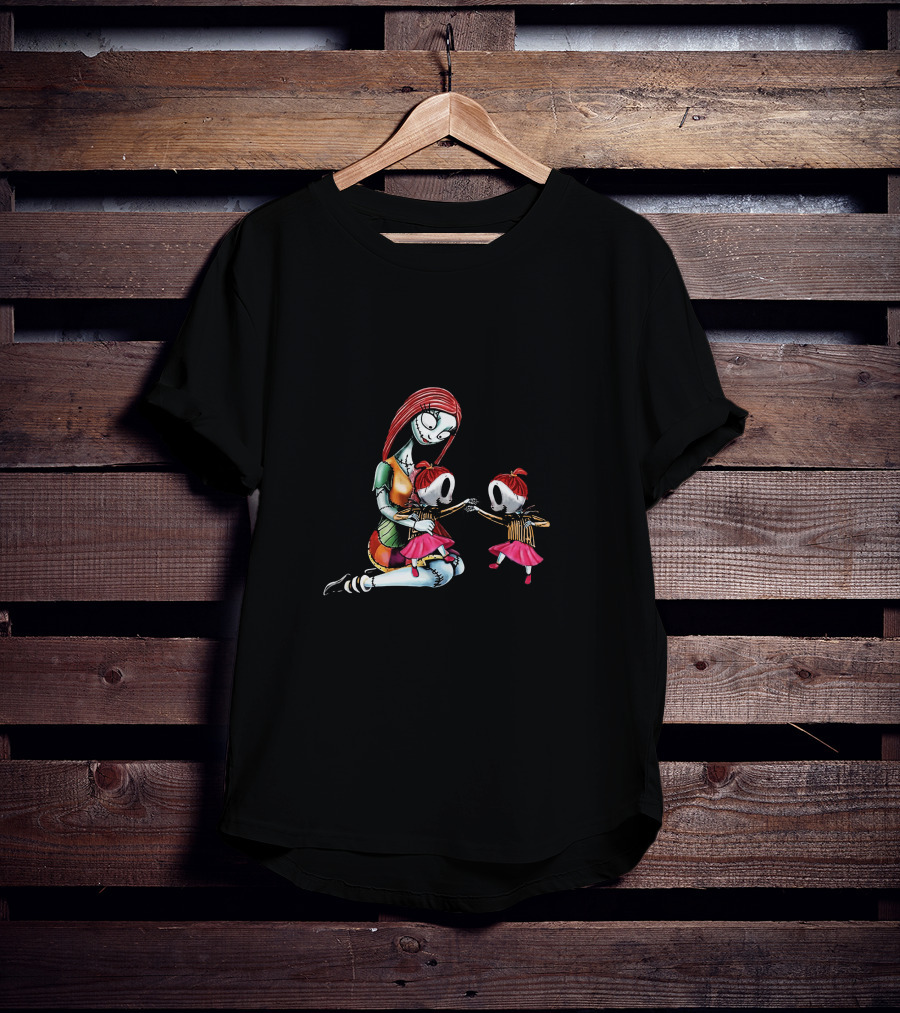 Twin Girls Mother Of Nightmares Sally And Her Daughters T-Shirt