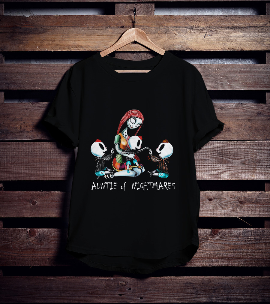 Auntie Of Nightmares With 3 Boys Inspired By Tim Burton's T-Shirt