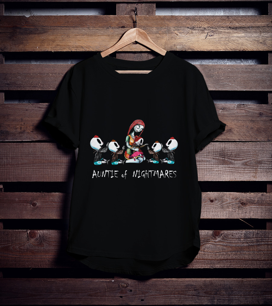 Auntie Of Nightmares With Four Boys One Girl T-Shirt