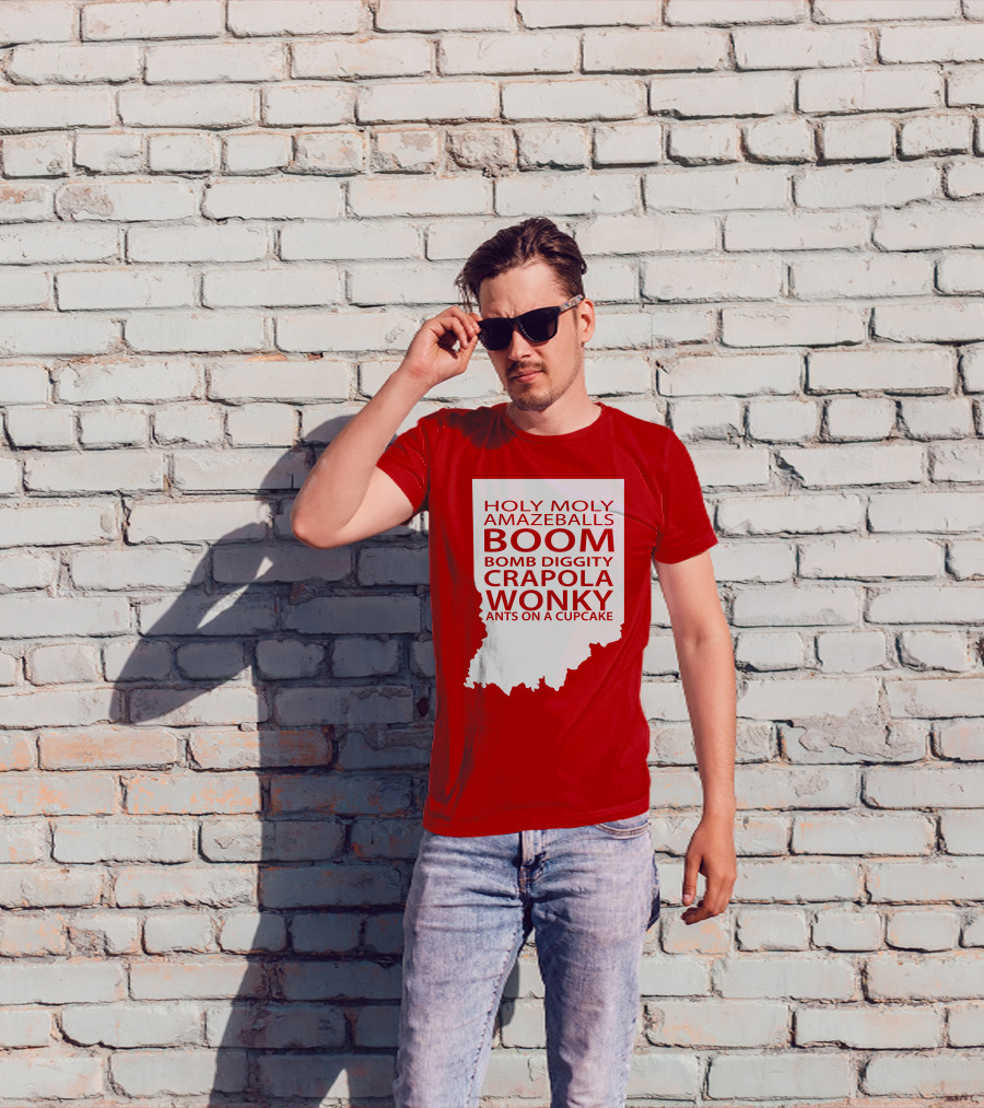 Holy Moly Amazeballs Boom Bomb Diggity Crapola Wonky Ants On A Cupcake T-Shirt