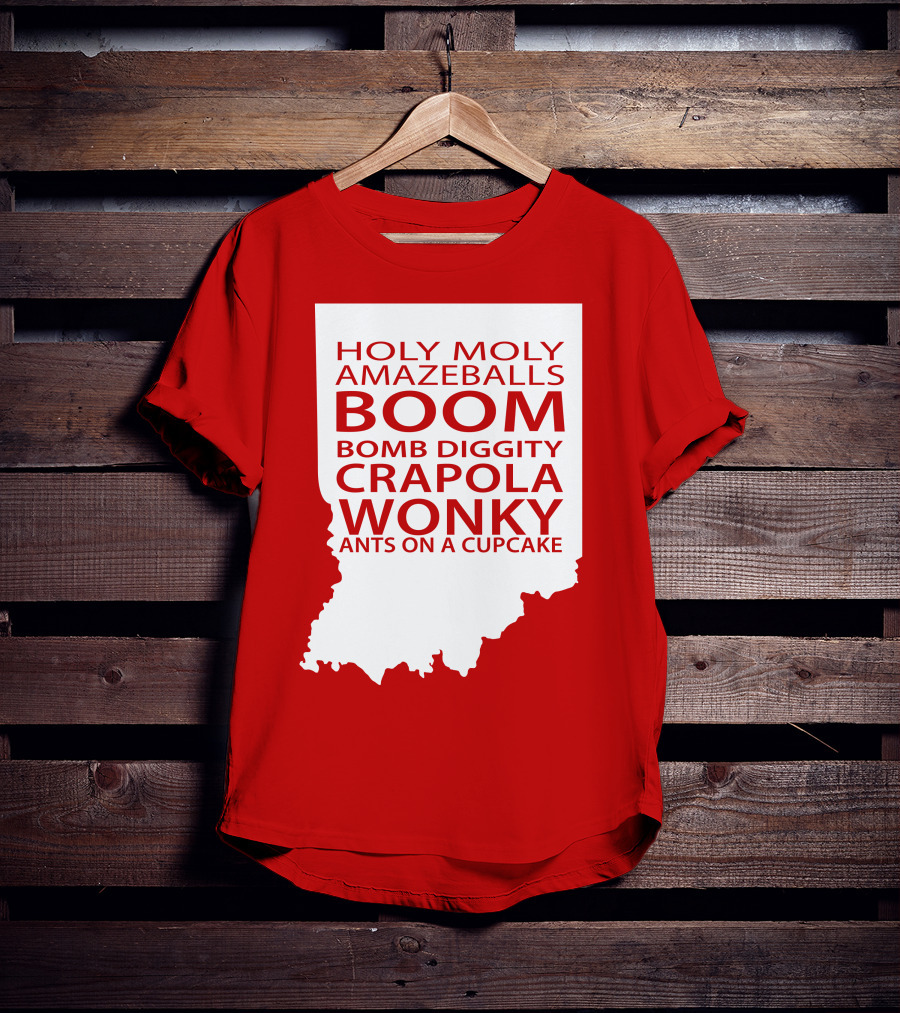 Holy Moly Amazeballs Boom Bomb Diggity Crapola Wonky Ants On A Cupcake T-Shirt