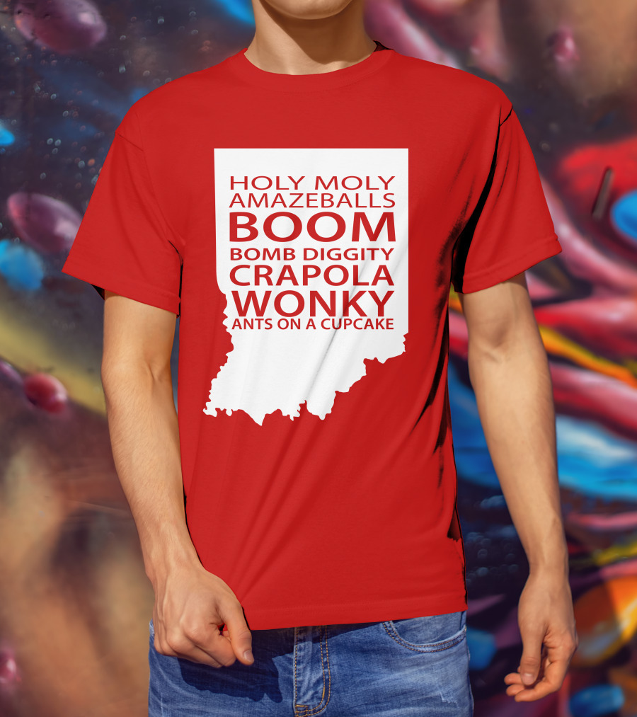 Holy Moly Amazeballs Boom Bomb Diggity Crapola Wonky Ants On A Cupcake T-Shirt