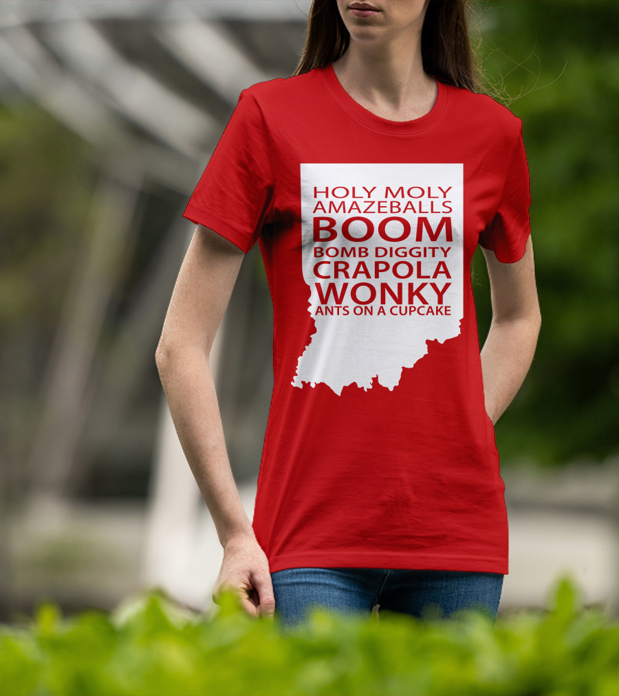 Holy Moly Amazeballs Boom Bomb Diggity Crapola Wonky Ants On A Cupcake T-Shirt