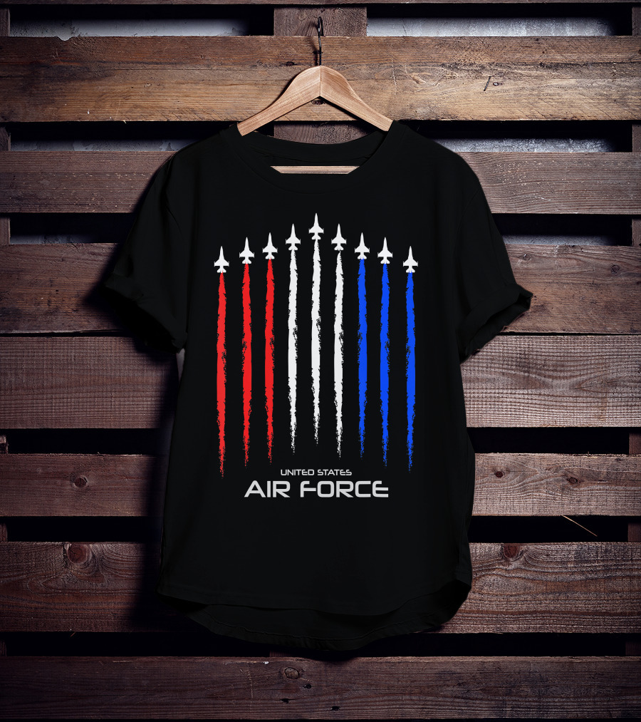 United States Air Force American Flag Jets T-Shirt