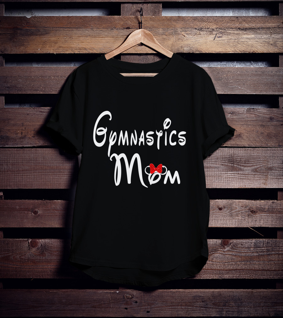 Gymnastics Mom With Bow T-Shirt