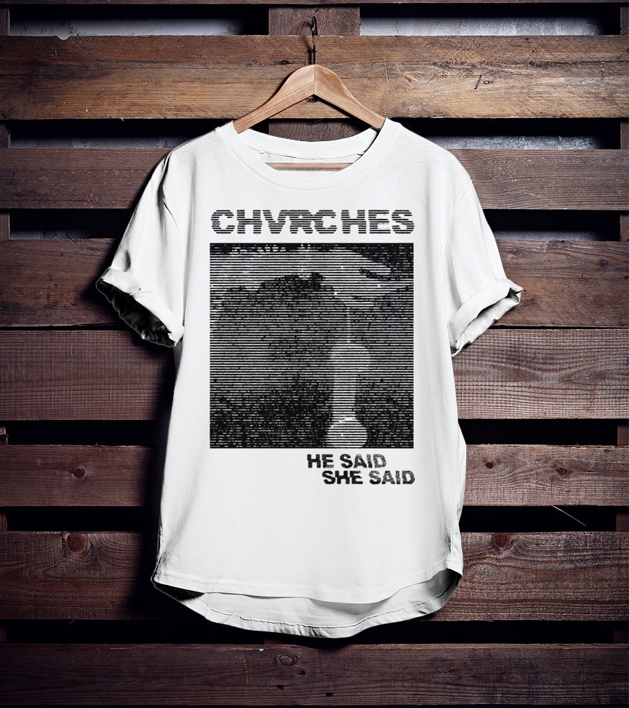 CHVRCHES He Said She Said Striped Visual T-Shirt