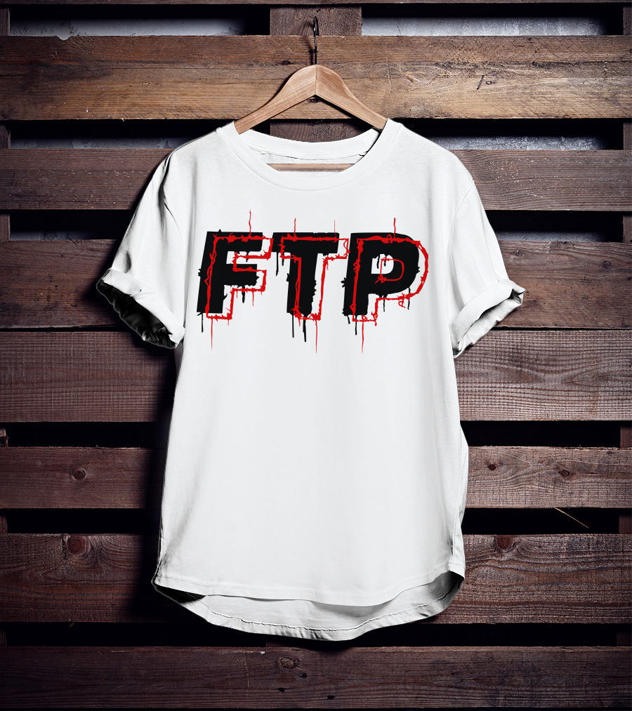 FTP Dripping Text T-Shirt