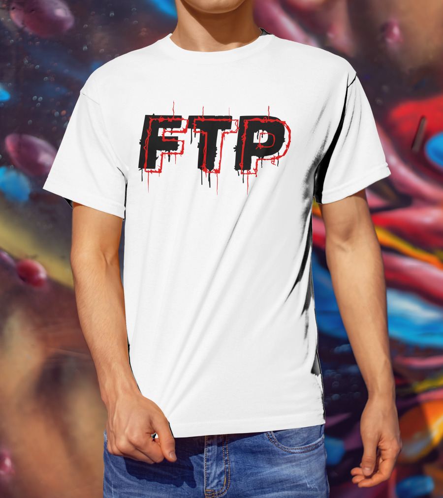 FTP Dripping Text T-Shirt
