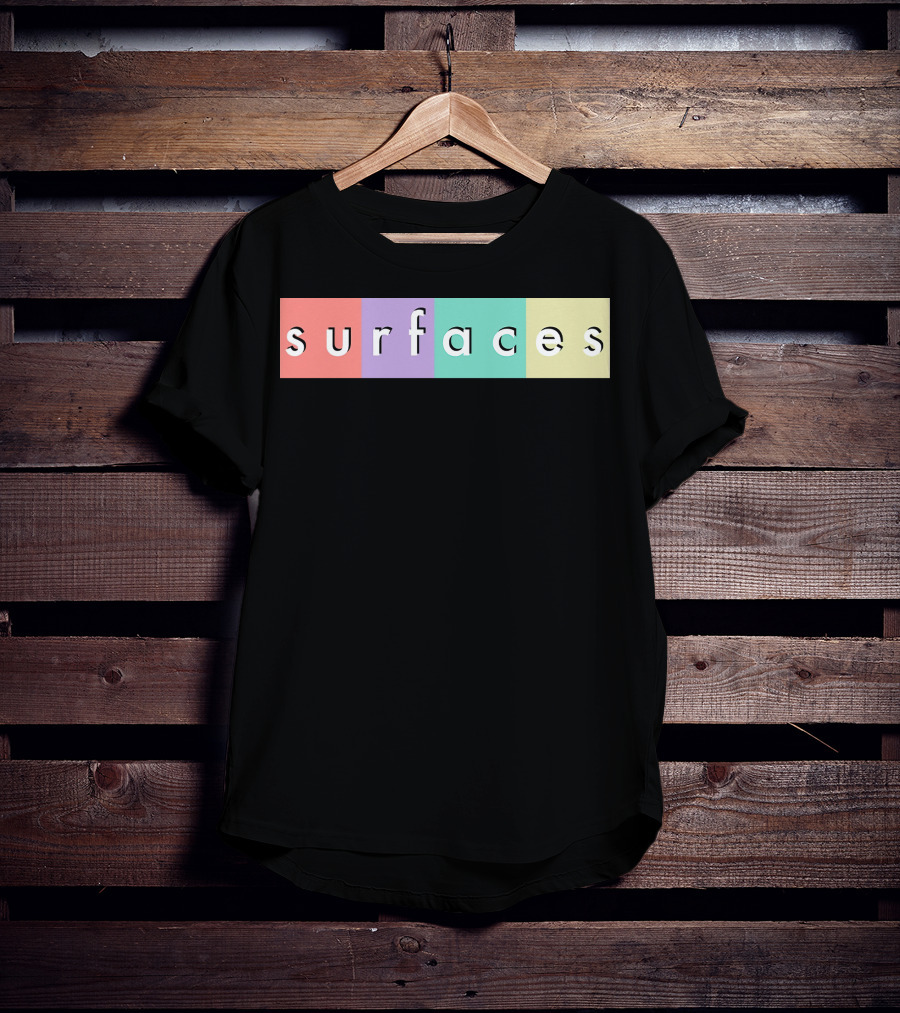 Surfaces Multicolor Text Block T-Shirt