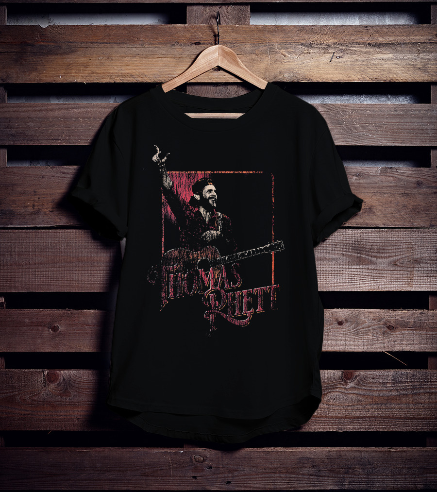 Thomas Rhett Holding Guitar With Raised Arm T-Shirt