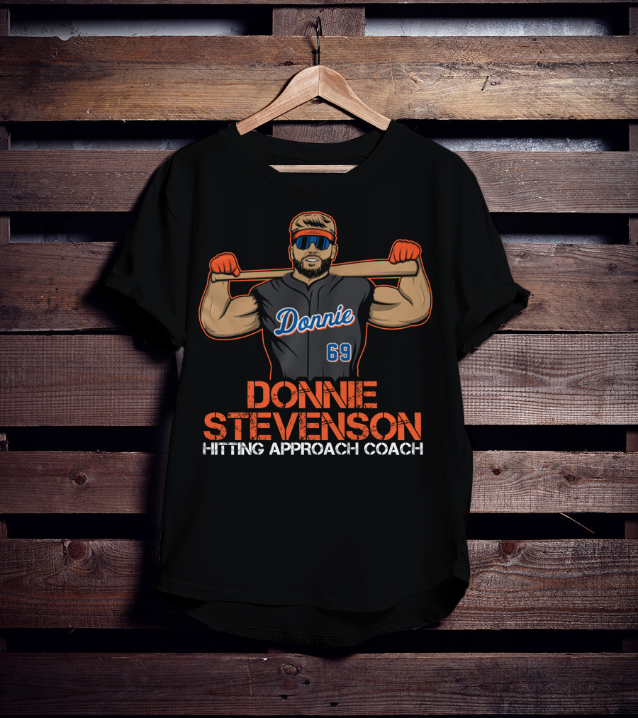 Donnie Stevenson Hitting Approach Coach 69 Jersey Player T-Shirt