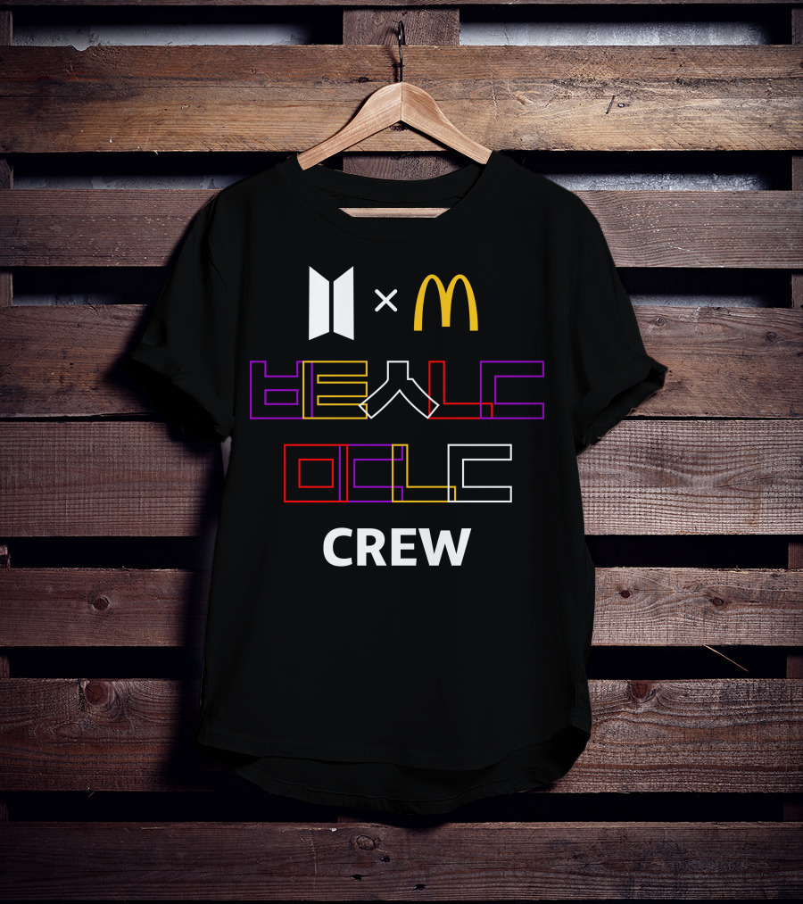 McDonald X BTS Collaboration Be A Music Crew T-Shirt