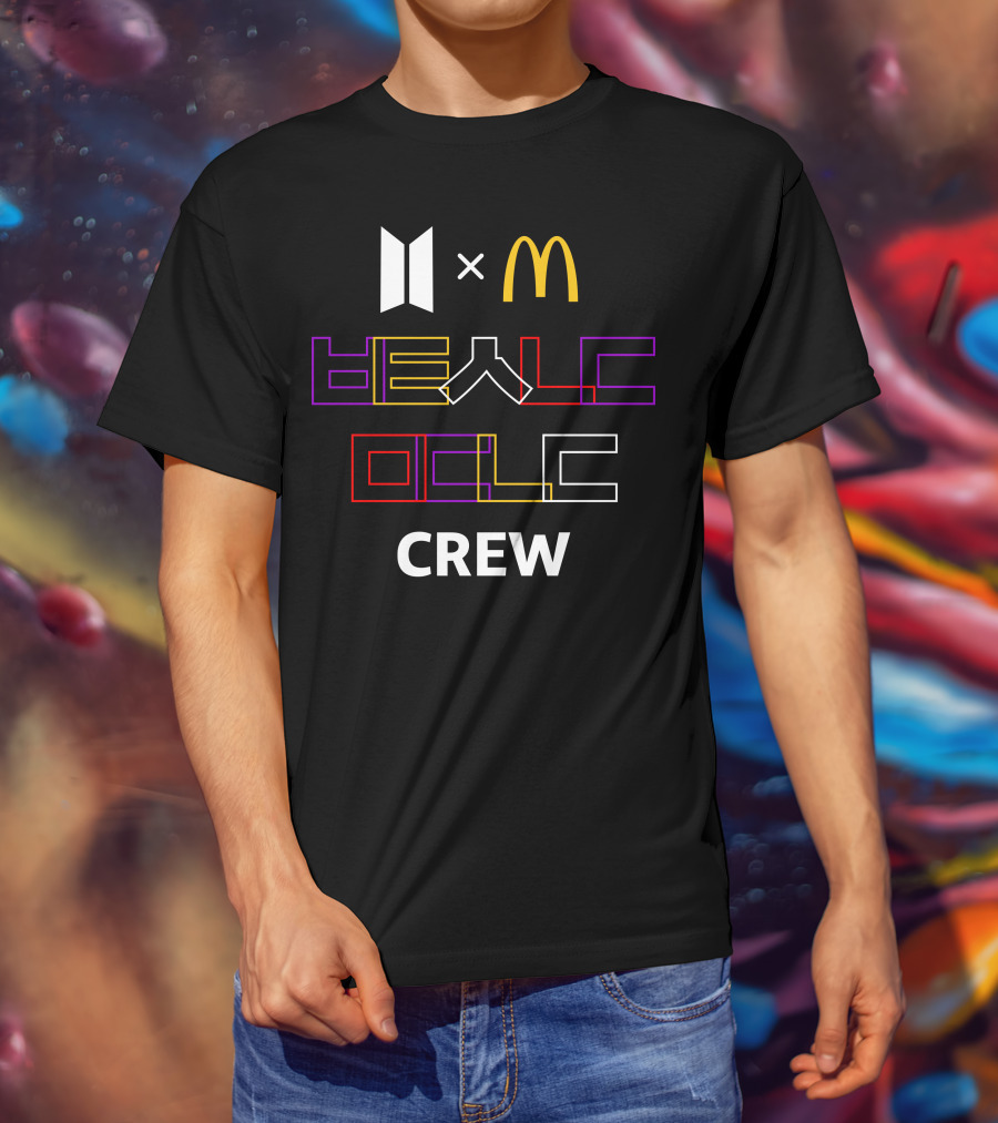 McDonald X BTS Collaboration Be A Music Crew T-Shirt