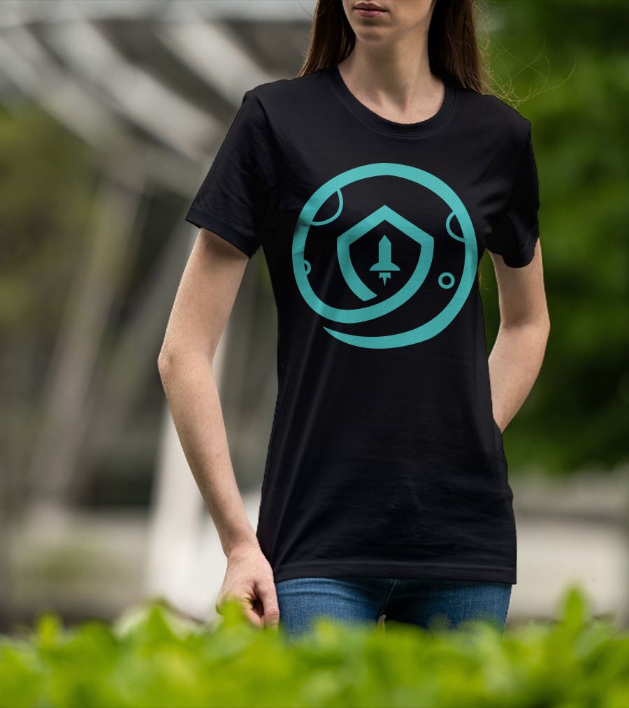 Safemoon Rocket Shield Circular Emblem T-Shirt
